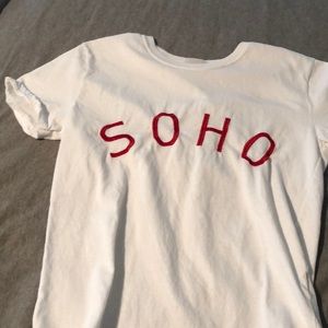 White soho shirt